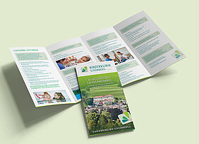 Grafik des neuen Imageflyers der Kinderklinik Schömberg 