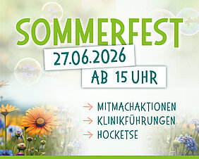 Einladungsmotiv Sommerfest 2026 Kinderklinik Schömberg
