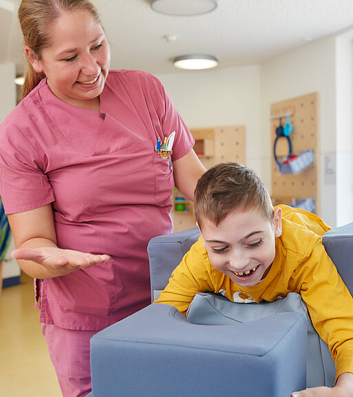 Picture: A patient is repositioned by a physiotherapist, which facilitates breathing, maintains mobility and prevents contractures.